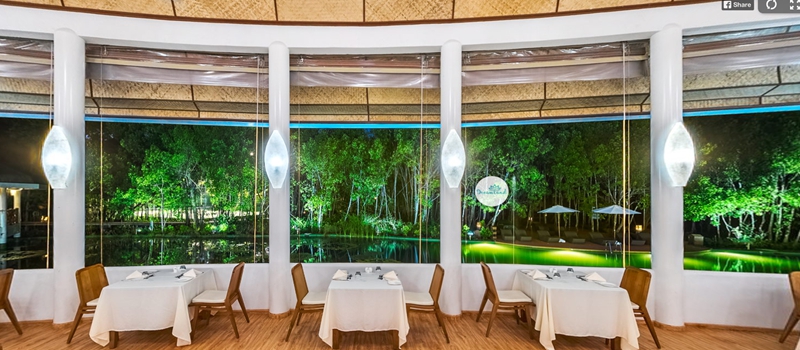 湖畔餐厅--Semi Offshore lake restaurant with lake view dining美食的图片集( 国际美食(特色海鲜) ),印度洋三大明珠马尔代夫,梦境岛 Dreamland Island
